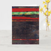 "Zap"抽象デザイングリーティングカード カード (黄色い花)