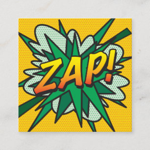 ZAP Fun レトロ漫画 スクエア名刺