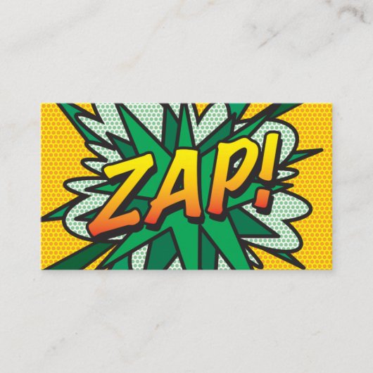 ZAP Fun レトロ漫画 名刺 (正面)