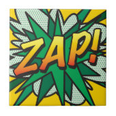 ZAP Fun レトロ コミック・ポップアート タイル (正面)