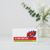 Zap & Pow -漫画ブックストア/コレクター 名刺 (スタンド正面)