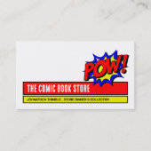 Zap & Pow -漫画ブックストア/コレクター 名刺 (正面)