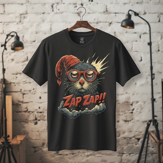 Zap Zap!! Funny Retro Critter Cartoon | Bold Comic Tシャツ