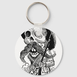Zapatista Calavera。 c.早い1900's。 メキシコ キーホルダー