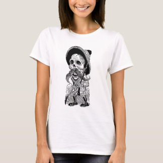 Zapatista Calavera。 c.早い1900's。 メキシコ Tシャツ