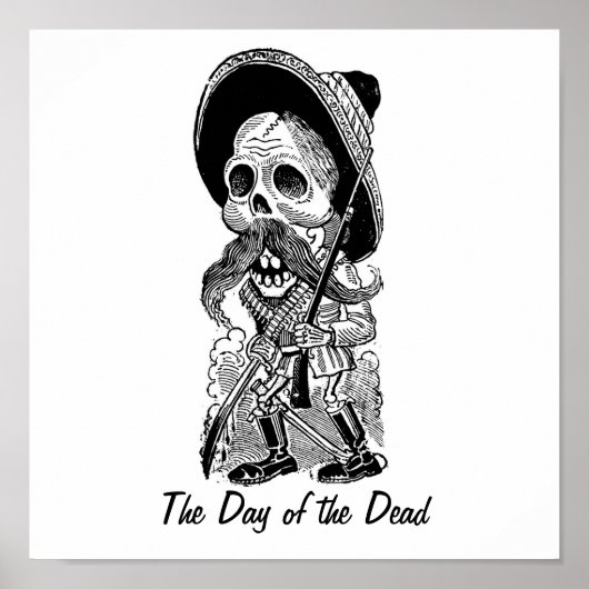 Zapatista  Calavera. c. early 1900's. Mexico. ポスター (正面)