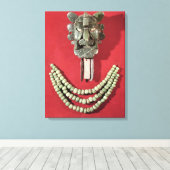 Zapotecはマスクの型枠を示す キャンバスプリント (インサイチュ (ウッドフロア))