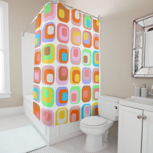 zappwaits retro シャワーカーテン (インサイチュ)