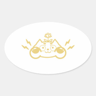 Zappy Chip the Cute Chipmunk 楕円形シール