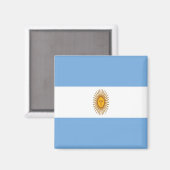 zAR001アルゼンチン国旗、アメリカ、冷蔵庫 マグネット (正面/裏面)