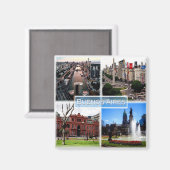 zAR003 BUENOS AIRES,モザイク,アルゼンチン,冷蔵庫 マグネット (正面/裏面)