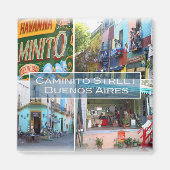 zAR004 BUENOS AIRES,モザイク,冷蔵庫 マグネット (正面)