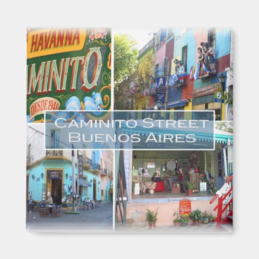 zAR004 BUENOS AIRES,モザイク,冷蔵庫 マグネット (正面)