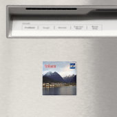 zAR007 USHAIA by Night,アルゼンチン,冷蔵庫 マグネット (インサイチュ (食洗機))