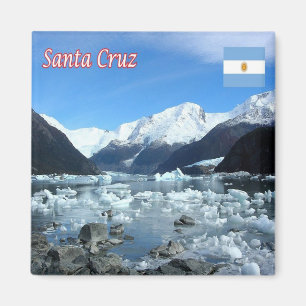 zAR020 LOS GLACIARES N.P. Santa Cruz、冷蔵庫 マグネット