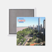 zAR024 ROSARIO，アルゼンチン，アメリカ，冷蔵庫 マグネット (正面/裏面)