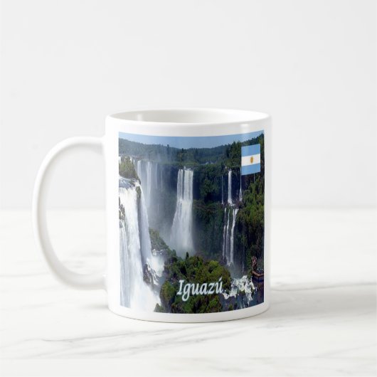 zAR029 IGUAZU滝,アルゼンチン,アメリカ, コーヒーマグカップ (左)