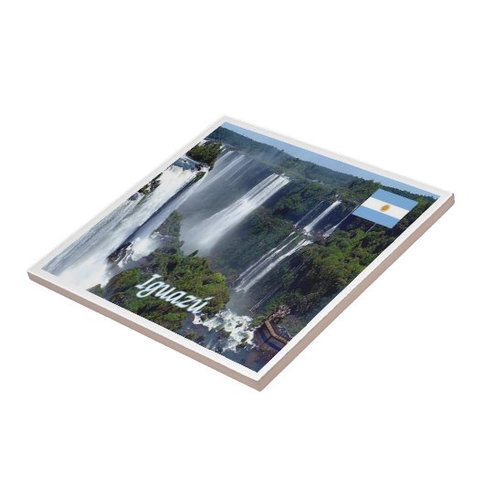 zAR029 IGUAZU滝,アルゼンチン,アメリカ, タイル (側面)