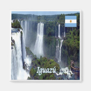 zAR029 IGUAZU滝、アルゼンチン、アメリカ、冷蔵庫 マグネット
