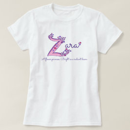 Zaraの女の子のZの一流の意味モノグラムのワイシャツ Tシャツ