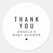 ZARAシンプルミニマモダンリスト赤ちゃんシャワー特典 ラウンドシール (正面)