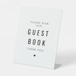 ZARAミニマモダンリストの署名Our Guest Book 台座サイン