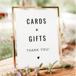 ZARAミニマモダンリストカード&ギフト結婚ズ ポスター