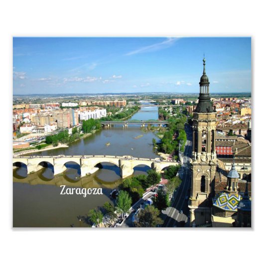 Zaragoza, Aragon, Spain フォトプリント (正面)