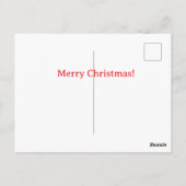 Zarah the Dancing Polar Bear — キッズクリスマス ポストカード (裏面)