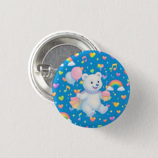 Zarah the Dancing Polar Bear • 缶バッジ (正面&裏面)