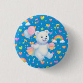 Zarah the Dancing Polar Bear • 缶バッジ (正面)