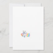 Zarah the Dancing Polar Bear Baby Shower 招待状 (裏面)