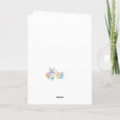 Zarah the Dancing Polar Bear Baby Shower 招待状 (裏面)