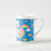 Zarah the Dancing Polar Bear Custom Party Cups ボーンチャイナマグカップ (右)