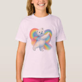Zarah the Dancing Polar Bear • Kids T-Shirt (Paste Tシャツ (正面)