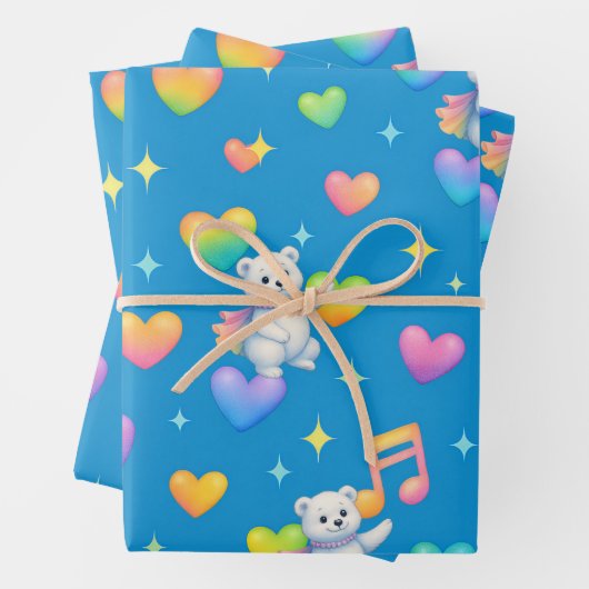 Zarah the Dancing Polar Bear | Wrapping Paper ラッピングペーパーシート (インサイチュ)