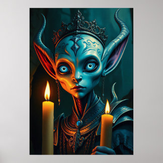 Zarathos the Flame-Ritualist - Dark Fantasy ポスター