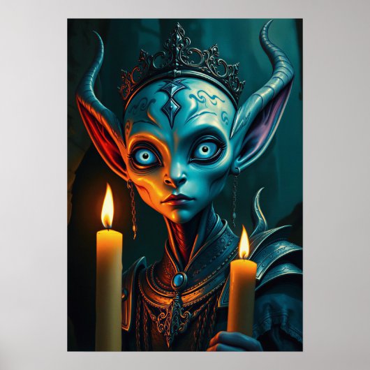 Zarathos the Flame-Ritualist - Dark Fantasy ポスター (正面)