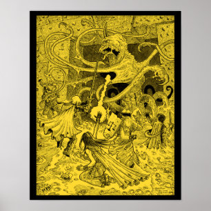 Zargon 16 x 20インチsepiaポスター ポスター
