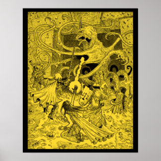 Zargon 16 x 20インチsepiaポスター ポスター