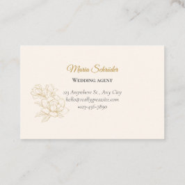 Zart Rosa & Creme Visitenkarte 名刺