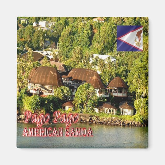 zAS004 PAGO PAGO, American Samoa, Oceania,冷蔵庫 マグネット (正面)