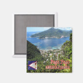 zAS005 PAGO PAGO, American Samoa, Oceania,冷蔵庫 マグネット (正面/裏面)