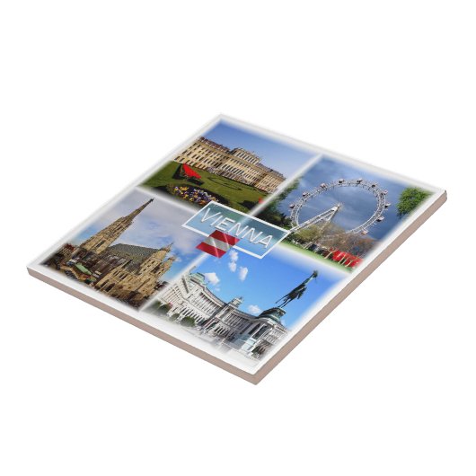 zAT003 VIENNA Schloss Schonbrunn Prater Funfair, タイル (側面)