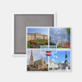 zAT003 VIENNA Schloss Schonbrunn Prater Funfair - マグネット (正面/裏面)