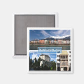 zAT004 INNSBRUCKオーストリア、モザイク、冷蔵庫 マグネット (正面/裏面)