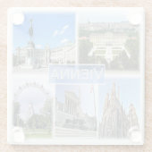 zAT005ウィーン、オーストリア、ヨーロッパ、 ガラスコースター (裏面)