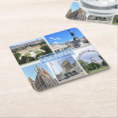 zAT005ウィーン、オーストリア、ヨーロッパ、 スクエアペーパーコースター (アングル)