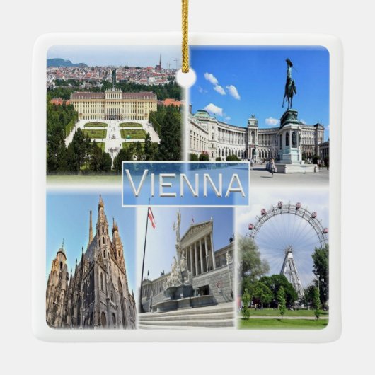 zAT005ウィーン、オーストリア、ヨーロッパ、セラミックオーナメント セラミックオーナメント (裏面)