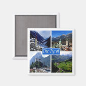 zAT007 THE AUSTRIAN TYROL，オーストリア，冷蔵庫 マグネット (正面/裏面)